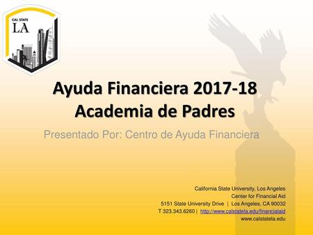 Ayuda Financiera Academia de Padres