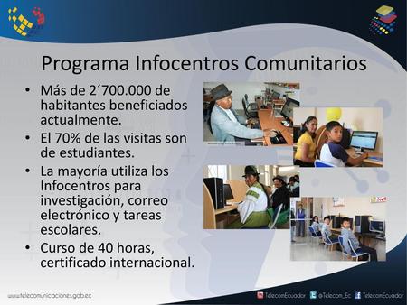 Programa Infocentros Comunitarios