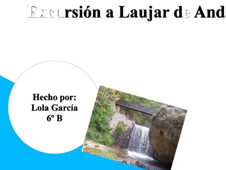 Excursión a Laujar de Andarax