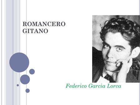 ROMANCERO GITANO Federico Garcia Lorca.