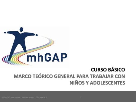 Para comentarios y sugerencias sobre esta guía, envíe un correo electrónico a mhgap-info@who.int  Este breve módulo de 30 minutos es una introducción a.