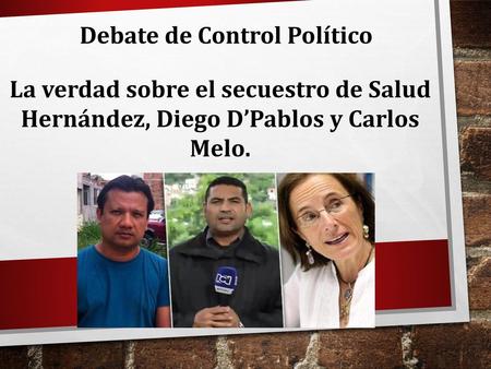 Debate de Control Político