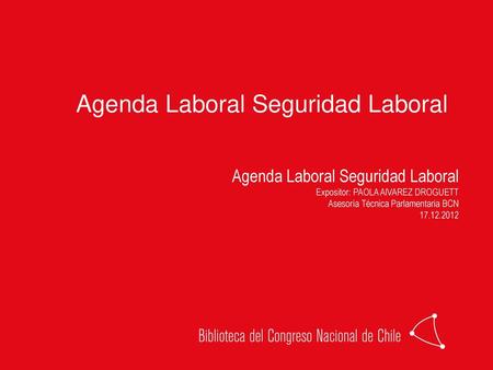 Agenda Laboral Seguridad Laboral