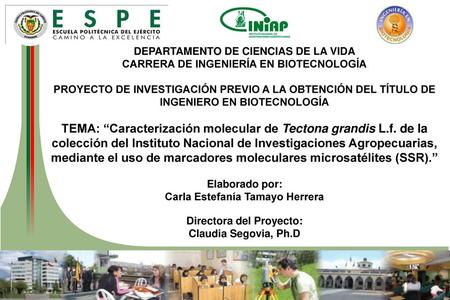 DEPARTAMENTO DE CIENCIAS DE LA VIDA