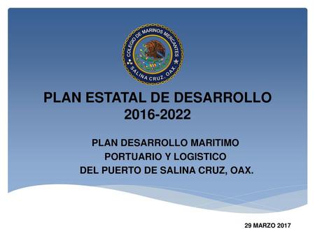 PLAN ESTATAL DE DESARROLLO