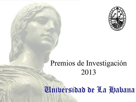 Premios de Investigación 2013