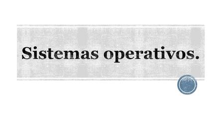 Una de las obligaciones del sistema operativo es usar el hardware de forma eficiente. En el caso de las unidades de disco, esto implica tener un tiempo.