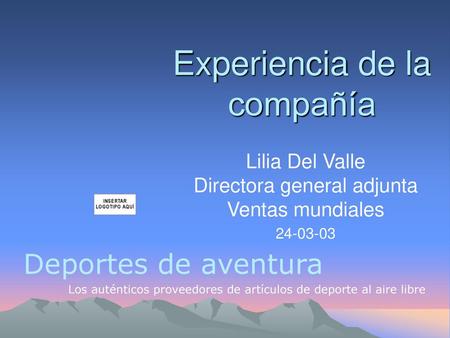 Experiencia de la compañía