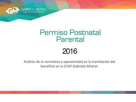 2016 Análisis de la normativa y operatividad en la tramitación del beneficio en la CCAF Gabriela Mistral.