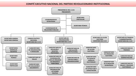 COMITÉ EJECUTIVO NACIONAL DEL PARTIDO REVOLUCIONARIO INSTITUCIONAL