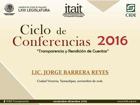 Trasparencia y el Derecho de Acceso a la InformaciÓN Pública
