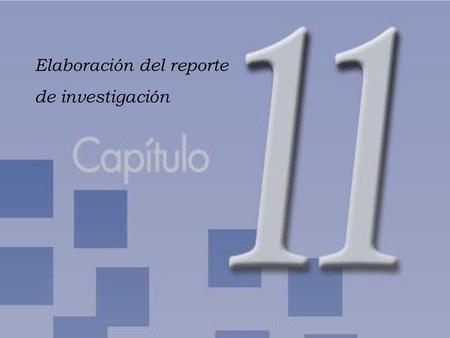 Elaboración del reporte