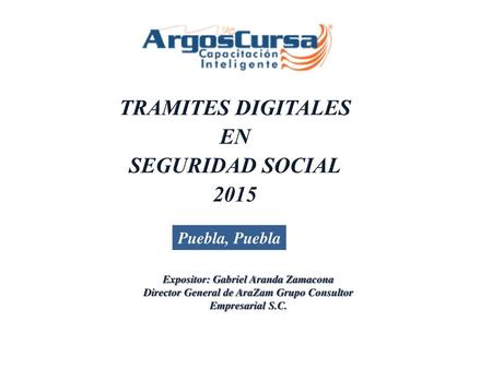 TRAMITES DIGITALES EN SEGURIDAD SOCIAL 2015