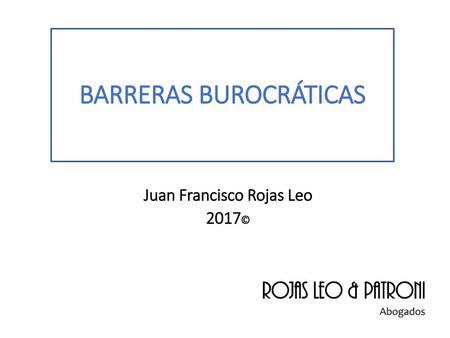 BARRERAS BUROCRÁTICAS