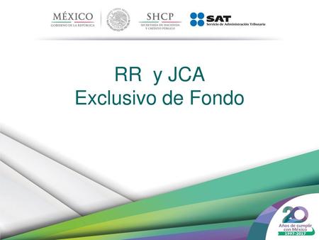 RR y JCA Exclusivo de Fondo