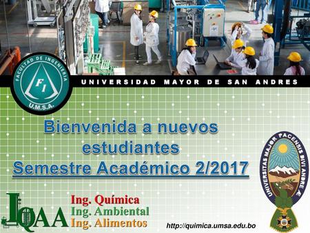 Bienvenida a nuevos estudiantes