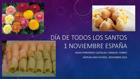 DÍa de todos los santos 1 noviembre españa