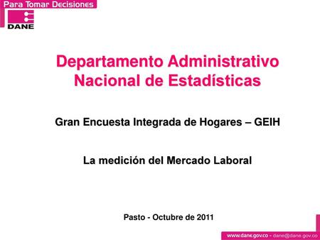 Departamento Administrativo Nacional de Estadísticas