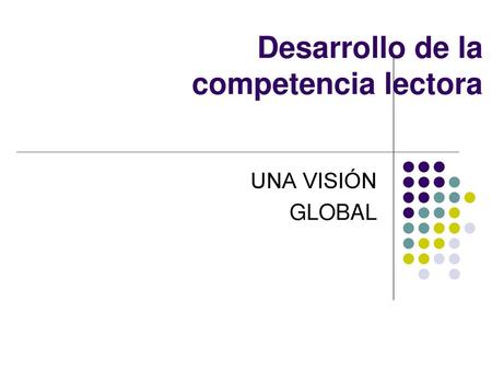Desarrollo de la competencia lectora
