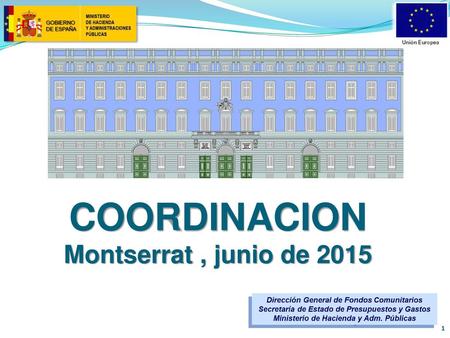 COORDINACION Montserrat , junio de 2015.