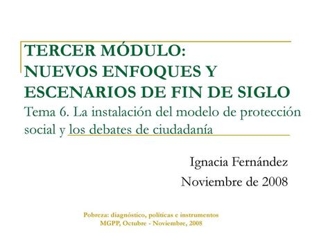 Ignacia Fernández Noviembre de 2008