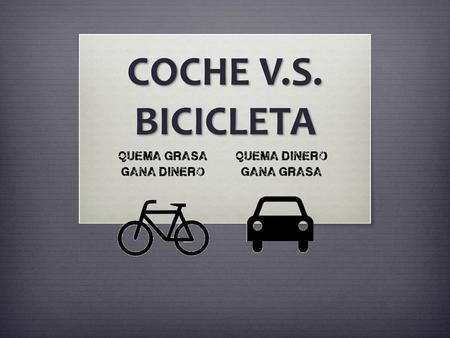 COCHE V.S. BICICLETA.