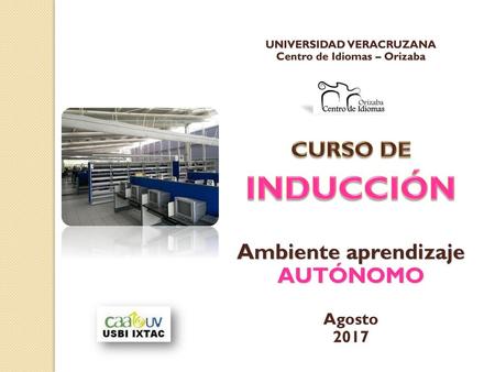 UNIVERSIDAD VERACRUZANA Centro de Idiomas – Orizaba