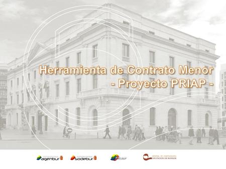 Herramienta de Contrato Menor  - Proyecto PRIAP -