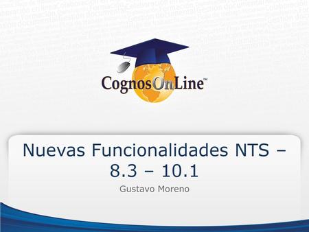 Nuevas Funcionalidades NTS – 8.3 – 10.1