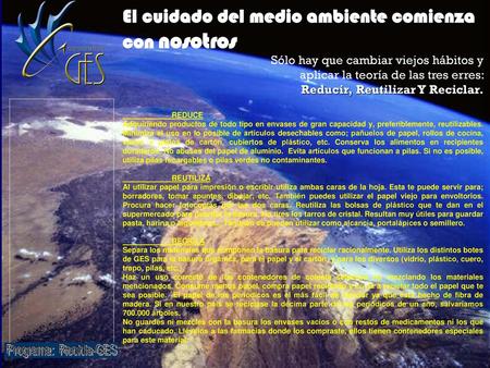 Programa: Recicla-GES