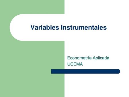 Variables Instrumentales