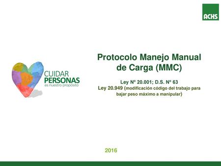 Protocolo Manejo Manual de Carga (MMC)