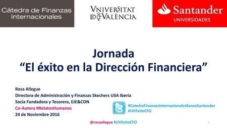 Jornada “El éxito en la Dirección Financiera”