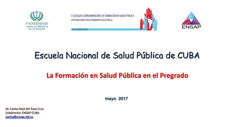 Escuela Nacional de Salud Pública de CUBA