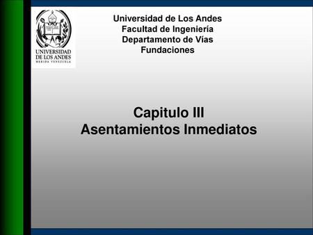 Capitulo III Asentamientos Inmediatos