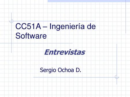 CC51A – Ingeniería de Software