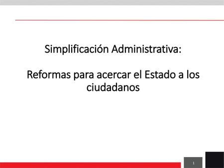 Simplificación Administrativa: