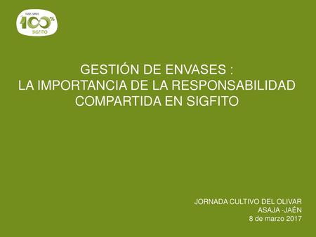LA IMPORTANCIA DE LA RESPONSABILIDAD COMPARTIDA EN SIGFITO