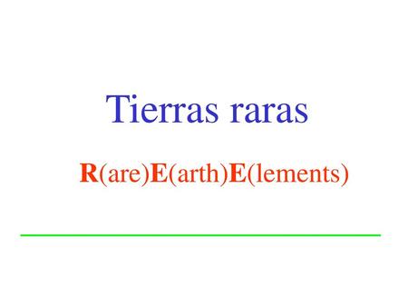 R(are)E(arth)E(lements)