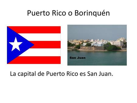 Puerto Rico o Borinquén