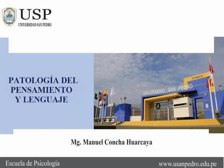 CLASIFICACIÓN PATOLOGÍA DEL PENSAMIENTO