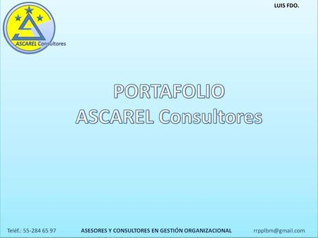 PORTAFOLIO ASCAREL Consultores