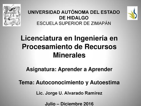Licenciatura en Ingeniería en Procesamiento de Recursos Minerales