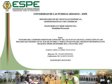 UNIVERSIDAD DE LAS FUERZAS ARMADAS – ESPE