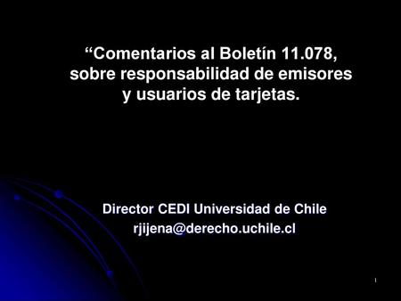 Director CEDI Universidad de Chile