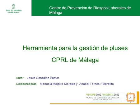 Herramienta para la gestión de pluses CPRL de Málaga
