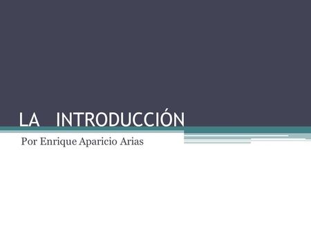 Por Enrique Aparicio Arias