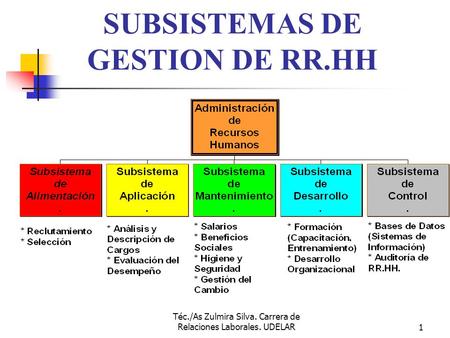 SUBSISTEMAS DE GESTION DE RR.HH