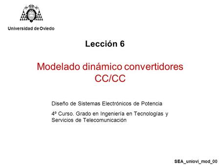 Modelado dinámico convertidores CC/CC