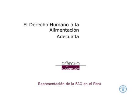 Representación de la FAO en el Perú